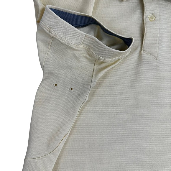 Lululemon Tech Pique Polo Short Sleeve Yellow Shirt Size Large Underarm Vents - Picture 8 of 11